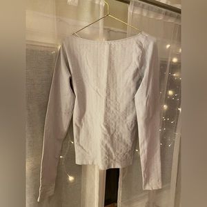 Grey Long Sleeve Bodycon Shirt